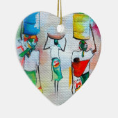 Unabhängigkeit in Mosambik! Keramik Ornament (Rechts)