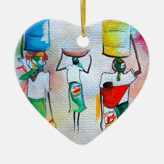 Unabhängigkeit in Mosambik! Keramik Ornament (Vorne)