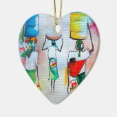 Unabhängigkeit in Mosambik! Keramik Ornament (Links)