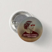 Unabhängigkeit ist Glück Susan B. Anthony Quote Button (Vorne & Hinten)