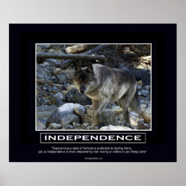 UNABHÄNGIGKEIT Motivierend Poster