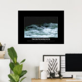 UNABHÄNGIGKEIT Motivierend River Rapids Poster (Heimbüro)