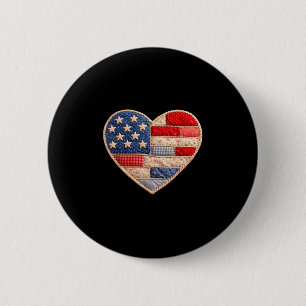 Unabhängigkeit patriotische amerikanische Flagge H Button
