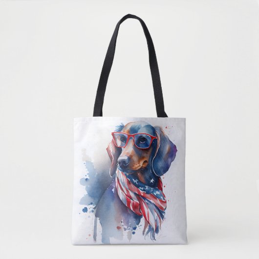 UNABHÄNGIGKEIT TAG DACKEL TOTE BAG TASCHE (Vorderseite)
