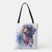 UNABHÄNGIGKEIT TAG DACKEL TOTE BAG TASCHE (Rückseite)
