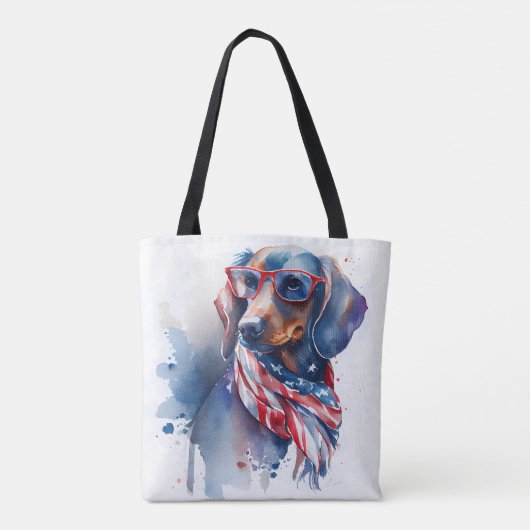 UNABHÄNGIGKEIT TAG DACKEL TOTE BAG TASCHE (Rückseite)