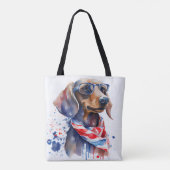 UNABHÄNGIGKEIT TAG DACKEL TOTE BAG TASCHE (Rückseite)