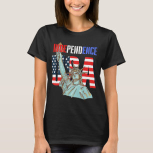 Unabhängigkeit USA - Patriotische Statue Liber T-Shirt