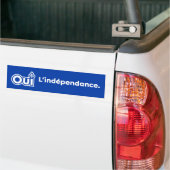 Unabhängigkeit von Québec JA Autoaufkleber (Auf Lkw)