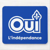 Unabhängigkeit von Québec JA Mousepad (Vorne)