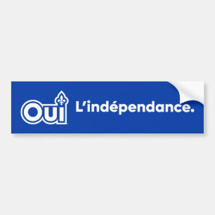 Unabhängigkeit von Quebec OUI Autoaufkleber