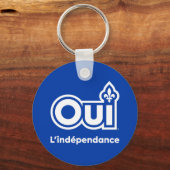 Unabhängigkeit von Quebec OUI Schlüsselanhänger (Vorderseite)