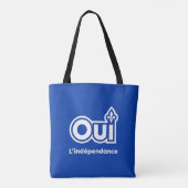 Unabhängigkeit von Quebec OUI Tasche (Rückseite)