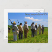 Unabhängigkeit von Texas 1836 Postkarte (Vorne/Hinten)
