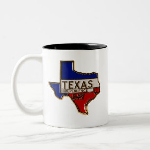 Unabhängigkeit von Texas Tag-Zwei-Tone-Tasse Zweifarbige Tasse