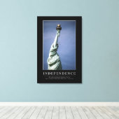 Unabhängigkeit: Zitat 1 Leinwanddruck (Insitu (Holzboden))