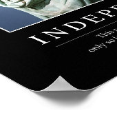 Unabhängigkeit: Zitat 1 Poster (Ecke)