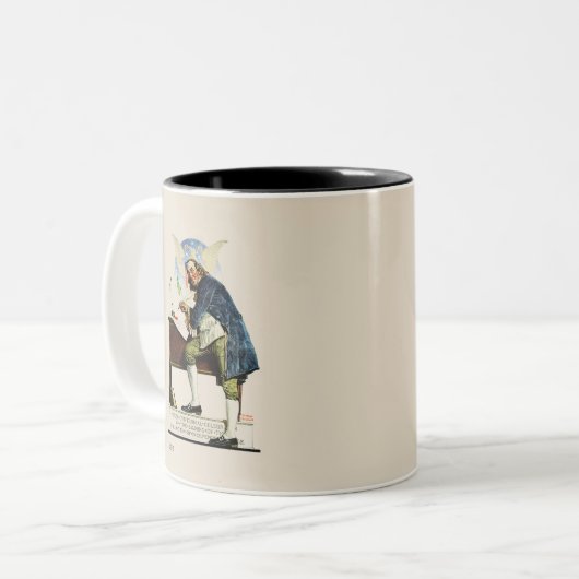 Unabhängigkeit Zweifarbige Tasse (Vorderseite Links)