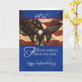 Unabhängigkeits-Tag, der amerikanische Karte (Gelbe Blume)