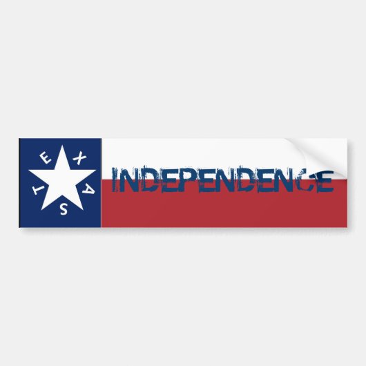 Unabhängigkeits-Texas-Flagge Autoaufkleber (Vorne)