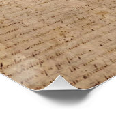 Unabhängigkeitserklärung 📜 1776 Geschenktabelle Poster (Ecke)