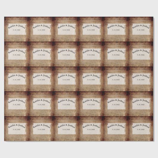 Unabhängigkeitserklärung 📜 1776 Hochzeit Geschenkpapier (Flach)