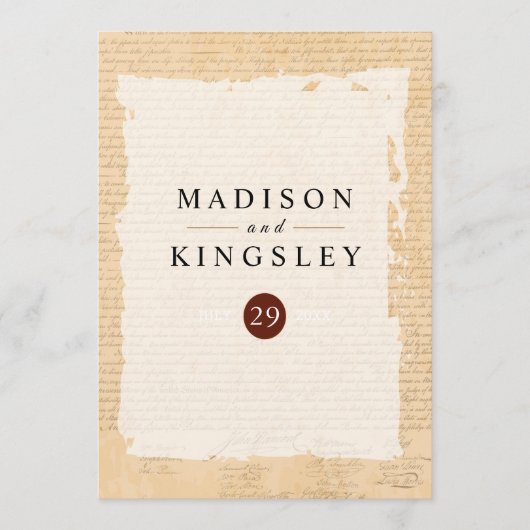 Unabhängigkeitserklärung 📜 1776 programm (Vorderseite)