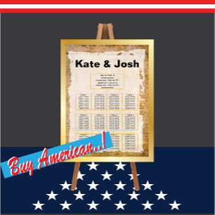 Unabhängigkeitserklärung 📜 1776 Sitzplan Poster