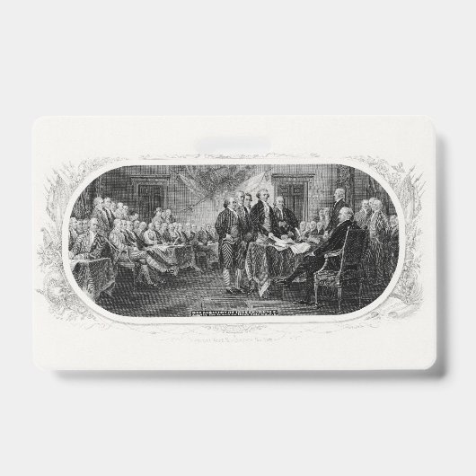 Unabhängigkeitserklärung: 2 Dollar, Etching Ausweis (Vorderseite)