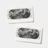 Unabhängigkeitserklärung: 2 Dollar, Etching Ausweis (Vorder- & Rückseite)