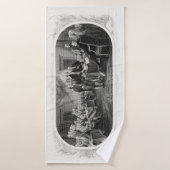 Unabhängigkeitserklärung: 2 Dollar, Etching Badehandtuch (Badehandtuch)
