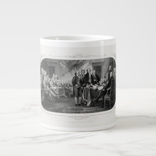 Unabhängigkeitserklärung: 2 Dollar, Etching Jumbo-Tasse (Vorderseite)