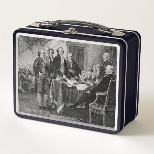 Unabhängigkeitserklärung: 2 Dollar, Etching Metall Brotdose (Vorderseite)