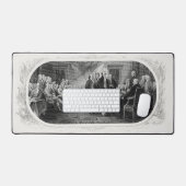 Unabhängigkeitserklärung: 2 Dollar, Etching Schreibtischunterlage (Tastatur & Maus)