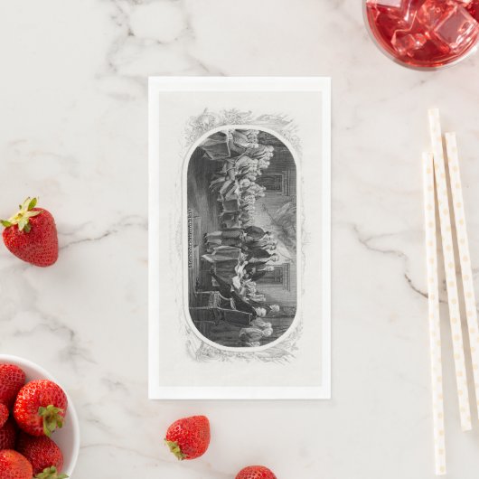 Unabhängigkeitserklärung: 2 Dollar, Etching Serviette (Beispiel)