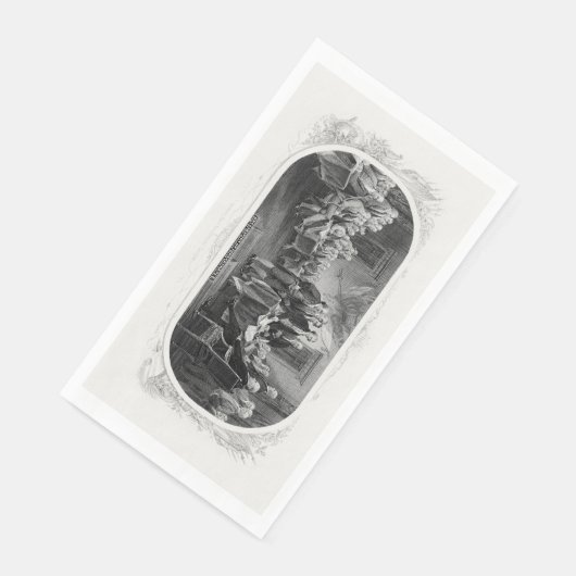 Unabhängigkeitserklärung: 2 Dollar, Etching Serviette (Ecke)