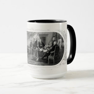 Unabhängigkeitserklärung: 2 Dollar, Etching Tasse