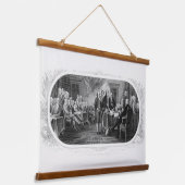 Unabhängigkeitserklärung: 2 Dollar, Etching Wandteppich Mit Holzrahmen (Gewinkelt)