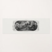 Unabhängigkeitserklärung: 2 Dollar, Etching Yogamatte (Rückseite (Horizontal))