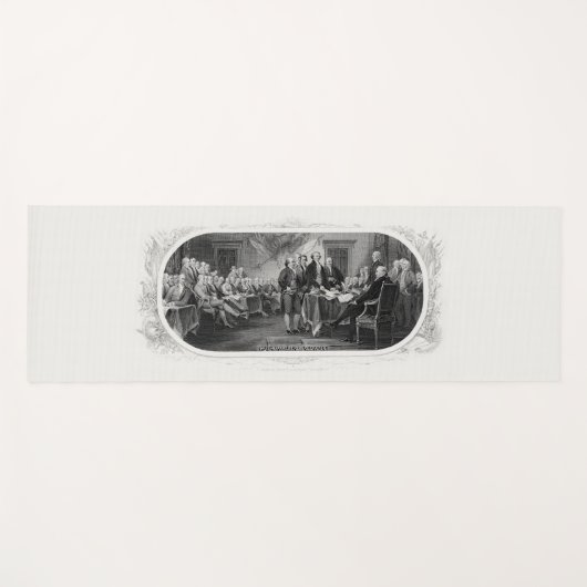 Unabhängigkeitserklärung: 2 Dollar, Etching Yogamatte (Vorderseite (Horizontal))