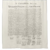Unabhängigkeitserklärung 4. Juli Amerika Duschvorhang (Vorderseite)
