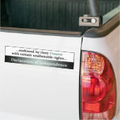 Unabhängigkeitserklärung Autoaufkleber (Auf Lkw)