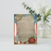 Unabhängigkeitserklärung der USA 1776 Postkarte (Stehend Vorderseite)