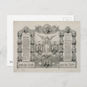 Unabhängigkeitserklärung der USA durch Kurz & Alli Postkarte (Vorne/Hinten)