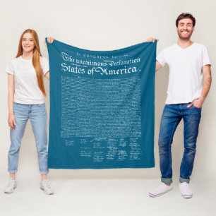Unabhängigkeitserklärung der USA Fleecedecke
