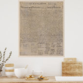 Unabhängigkeitserklärung der USA Poster (Küche)