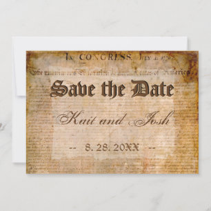 📜 Unabhängigkeitserklärung der USA Save the Date Einladung