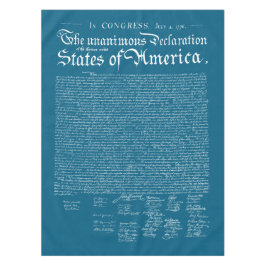 Unabhängigkeitserklärung der USA Tischdecke