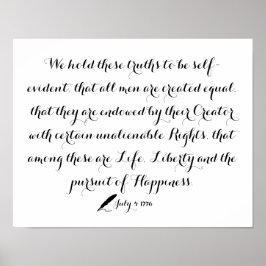 Unabhängigkeitserklärung der Vereinten Staaten 177 Poster