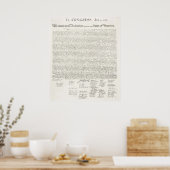 Unabhängigkeitserklärung der Vereinten Staaten Poster (Küche)